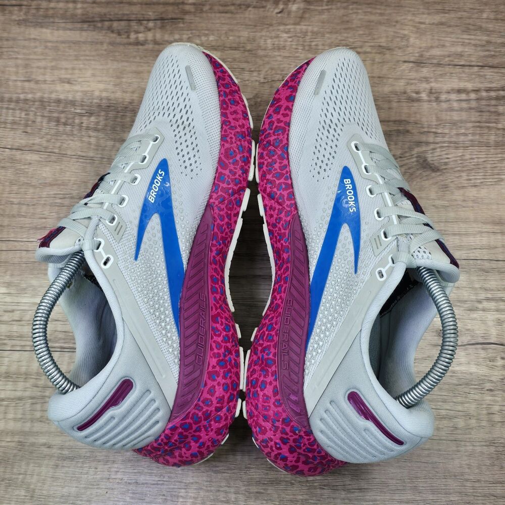 Brooks Adrenaline GTS 22 Women's Sz 10.5 B Light Gray Pink Shoes READ DESCRIPTIO - Picture 5 of 11